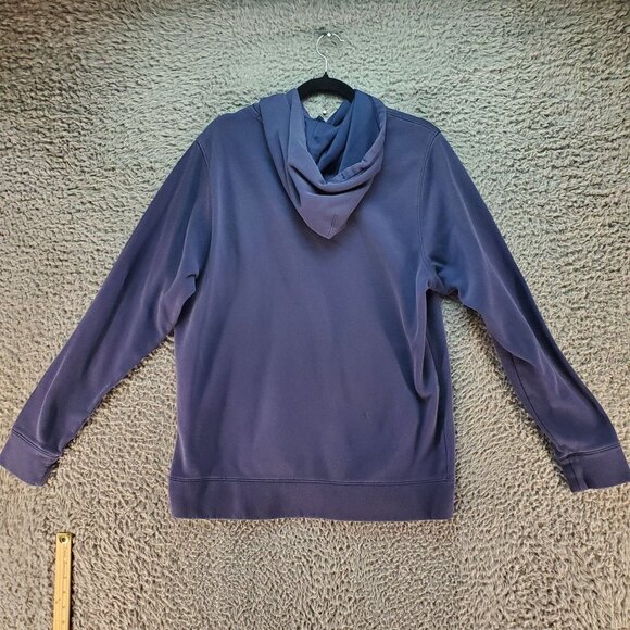 Under Armour Shirt Mens Medium ColdGear Navy Blue Pullover Hoodie - Picture 6 of 8